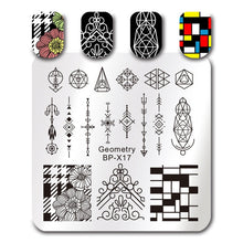 Load image into Gallery viewer, Sea World Square Nail Art Stamp Template