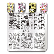 Load image into Gallery viewer, Sea World Square Nail Art Stamp Template