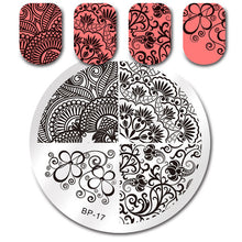 Load image into Gallery viewer, Sea World Square Nail Art Stamp Template