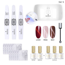 Load image into Gallery viewer, BORN PRETTY 24W Nail Dryer UV Lamp Soak Off Gel Nail Polish Base Top Coat Remover Files Nail Art Kits Manicure Set