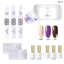 Load image into Gallery viewer, BORN PRETTY 24W Nail Dryer UV Lamp Soak Off Gel Nail Polish Base Top Coat Remover Files Nail Art Kits Manicure Set