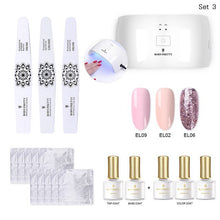 Load image into Gallery viewer, BORN PRETTY 24W Nail Dryer UV Lamp Soak Off Gel Nail Polish Base Top Coat Remover Files Nail Art Kits Manicure Set