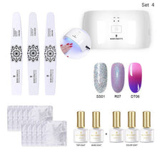 Load image into Gallery viewer, BORN PRETTY 24W Nail Dryer UV Lamp Soak Off Gel Nail Polish Base Top Coat Remover Files Nail Art Kits Manicure Set