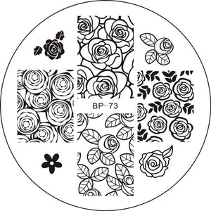 Flowers Geometric Patterns Stamping Plates