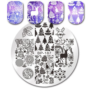 Flowers Geometric Patterns Stamping Plates