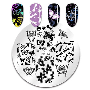 Flowers Geometric Patterns Stamping Plates