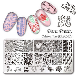 Flowers Geometric Patterns Stamping Plates