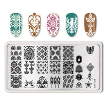 Load image into Gallery viewer, Flowers Geometric Patterns Stamping Plates