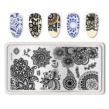 Load image into Gallery viewer, Flowers Geometric Patterns Stamping Plates