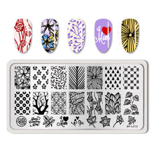 Load image into Gallery viewer, Flowers Geometric Patterns Stamping Plates