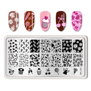 Flowers Geometric Patterns Stamping Plates