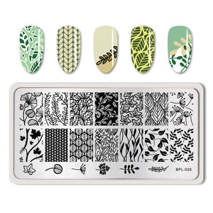 Flowers Geometric Patterns Stamping Plates