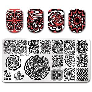 Flowers Geometric Patterns Stamping Plates