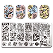 Load image into Gallery viewer, Flowers Geometric Patterns Stamping Plates