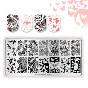 Flowers Geometric Patterns Stamping Plates