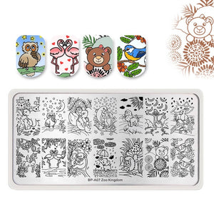 Flowers Geometric Patterns Stamping Plates