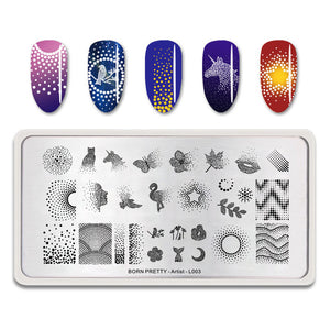 Flowers Geometric Patterns Stamping Plates