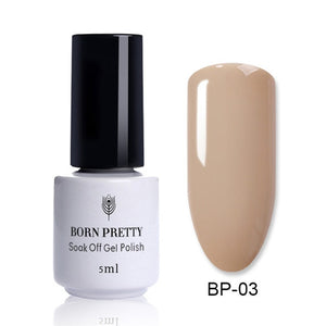 BORN PRETTY 5ml Nail UV Gel Rose Gold Nude Pink Shinning Glitter Gel