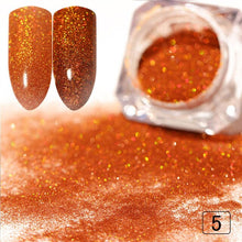 Load image into Gallery viewer, 1 Box 10ml Nail Sequins Rose Gold Pink Purple Glitter