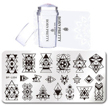 Load image into Gallery viewer, BORN PRETTY Nail Stamping Plate Stamper Scraper Set 3 Pcs Summer Image Printing Template Rectangle Manicure Stamp Kit