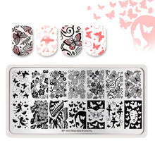 Load image into Gallery viewer, Nail Art Stamp Template Nail Stamper Geometric lattice Image Pattern