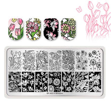 Load image into Gallery viewer, Nail Art Stamp Template Nail Stamper Geometric lattice Image Pattern