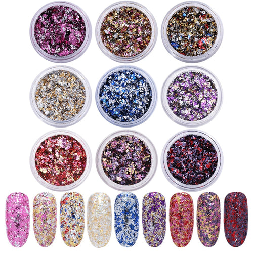 Nail Sequins Glitter Flakies Powder Dust