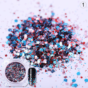 1g Nail Sequins Glitter 3D Nail Art Decorations