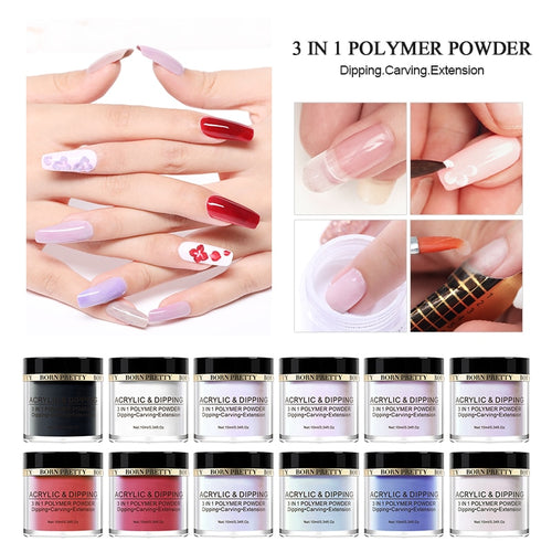 BORN PRETTY 3 in 1 Polymer Powder Acrylic Dipping Nail Powder