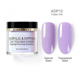 BORN PRETTY 3 in 1 Polymer Powder Acrylic Dipping Nail Powder