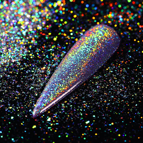 0.5g BORN PRETTY Holographic Nail Powder Laser Glitter Rainbow Nail Art Pigment