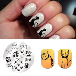 BORN PRETTY 5.5cm Round Nail Art Stamping Template