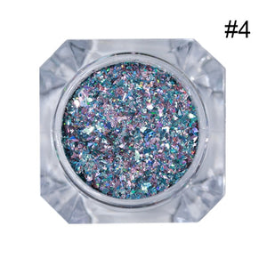 1g Holographic Nail Sequins Colorful Nail Flakies Glitter