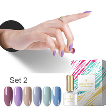 Load image into Gallery viewer, BORN PRETTY 6 Bottles Soak Off UV Gel Polish Glitter Cat Eye