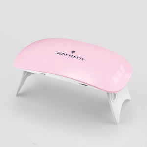 BORN PRETTY 6W Nail Dryer White Pink LED UV Lamp