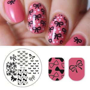 BORN PRETTY Mini Bowknot Nail Art Stamping Stamp Template