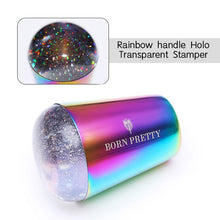 Load image into Gallery viewer, handle Holographic Transparent Nail Stamper for Stamping Plate