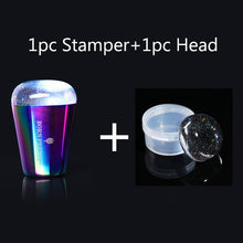 Load image into Gallery viewer, handle Holographic Transparent Nail Stamper for Stamping Plate