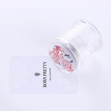 Load image into Gallery viewer, handle Holographic Transparent Nail Stamper for Stamping Plate