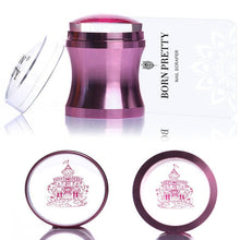 Load image into Gallery viewer, handle Holographic Transparent Nail Stamper for Stamping Plate
