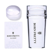 Load image into Gallery viewer, handle Holographic Transparent Nail Stamper for Stamping Plate