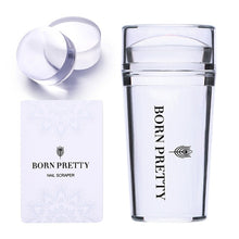 Load image into Gallery viewer, handle Holographic Transparent Nail Stamper for Stamping Plate