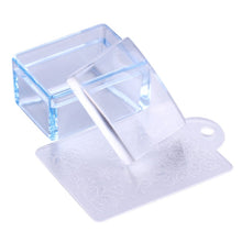 Load image into Gallery viewer, handle Holographic Transparent Nail Stamper for Stamping Plate