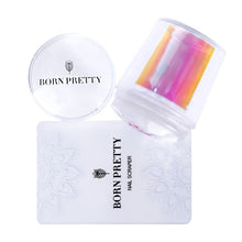 Load image into Gallery viewer, handle Holographic Transparent Nail Stamper for Stamping Plate