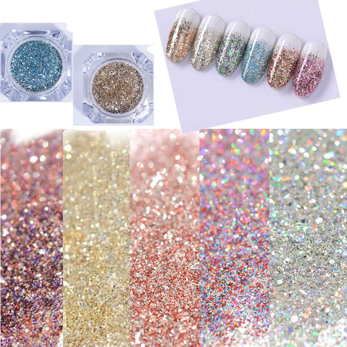 Platinum Shiny Nail Art Glitter Powder