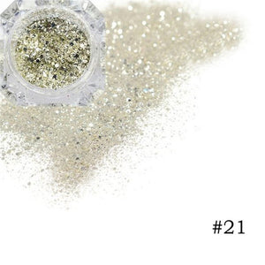 Platinum Shiny Nail Art Glitter Powder
