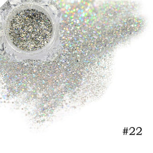 Platinum Shiny Nail Art Glitter Powder