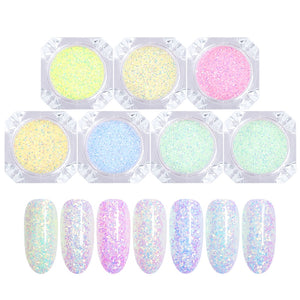 1g Nail Glitter Powder Light Changing Dust Laser Sunlight Sensitive Powder