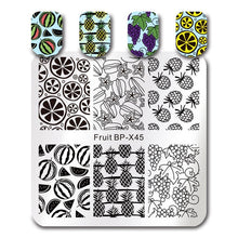 Load image into Gallery viewer, Sea World Square Nail Art Stamp Template