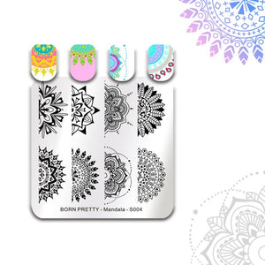 Sea World Square Nail Art Stamp Template